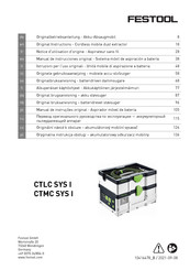 Festool CTLC SYS I Notice D'utilisation