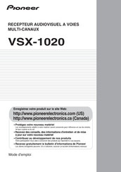 Pioneer VSX-1020 Mode D'emploi