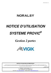 Noralsy VIGIK PROVIC Notice D'utilisation