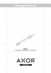 Hansgrohe AXOR Starck 40808 Série Instructions De Montage