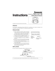 Panasonic WV-Q116 Instructions