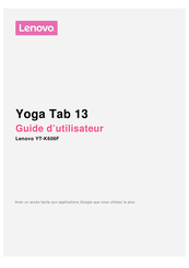 Lenovo Yoga Tab 13 Guide D'utilisateur