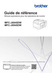 Brother MFC-J6545DW Guide De Référence