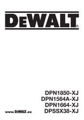 DeWalt DPSSX38-XJ Traduction De La Notice D'instructions Originale