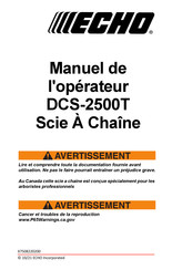 Echo DCS-2500T Manuel De L'opérateur