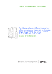 SMART Audio CAS-340 Guide D'installation