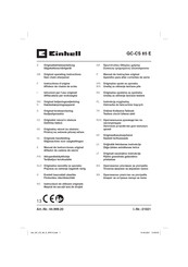 EINHELL GC-CS 85 E Instructions D'origine