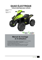 Happy Garden 9040563A Manuel De Montage Et D'utilisation