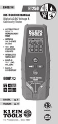 Klein Tools ET250 Manuel D'instructions