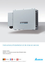 Delta M250HV-112 Serie Instructions D'installation Et De Mise En Service