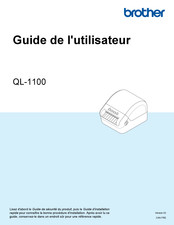Brother QL-1100 Guide De L'utilisateur