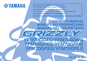 Yamaha Grizzly YFM70GPSG 2015 Manuel Du Propriétaire