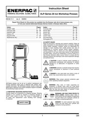 Enerpac XLP256XA11G Fiche D'instructions