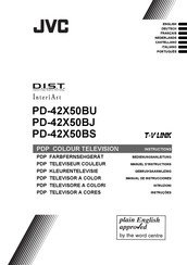 JVC InteriArt T-V LINK PD-42X50BS Manuel D'instructions