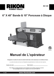 Rikon Power Tools 50-120 Manuel De L'opérateur