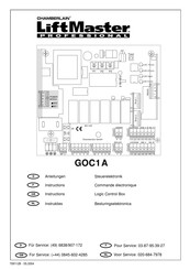 Chamberlain LiftMaster GOC1A Instructions