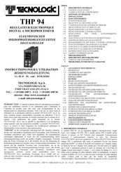 Tecnologic THP 94 Instructions Pour L'utilisation