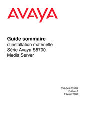 Avaya S8700 Serie Guide D'installation