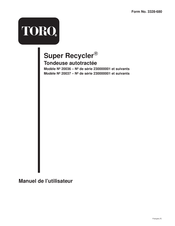 Toro 20036 Manuel De L'utilisateur