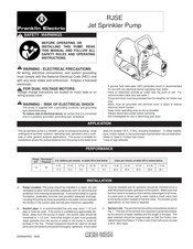Franklin Electric Red Lion RJSE-50 Manuel D'utilisation
