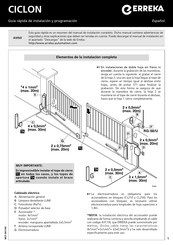 Erreka CICLON CL250F Guide Rapide D'installation Et Programmation