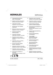 HERKULES H-NT 50 Inox Instructions D'origine