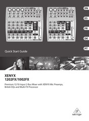 Behringer XENYX 1002FX Guide De Démarrage Rapide