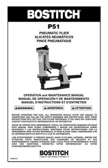 Bostitch P51 Manuel D'instructions Et D'entretien