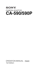 Sony CA-590 Mode D'emploi