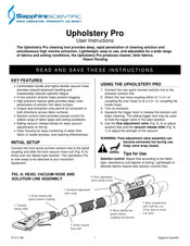 Sapphire Scientific Upholstery Pro Guide D'utilisation