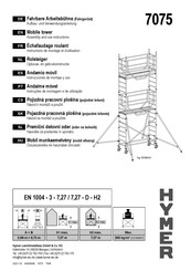 hymer 7075 Instructions De Montage Et D'utilisation