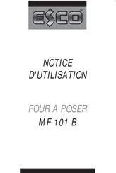 Esco MF 101 B Notice D'utilisation