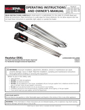 HeatStar ERXL Instructions D'utilisation Et Manuel Du Propriétaire