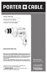 Porter Cable PC600D Manuel D'instructions