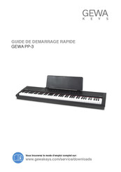 Gewa PP-3 Guide De Démarrage Rapide