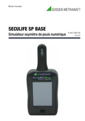 Gossen MetraWatt SECULIFE SP BASE Mode D'emploi