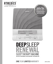 HoMedics DEEP SLEEP RENEWAL Manuel D'utilisation