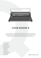 Q-Connect COMB BINDER 8 Mode D'emploi