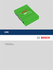 Bosch CDR Instructions D'origine