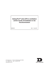 Daktronics GalaxyPro GP3 Serie Guide D'installation Et De Fonctionnement