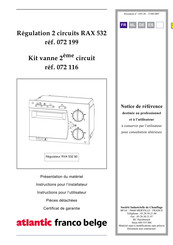 Atlantic franco belge RAX 532 Instructions D'installation