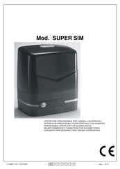 Allmatic SUPER SIM Mode D'emploi