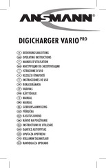 ANSMANN DIGICHARGER VARIO PRO Manuel D'utilisation