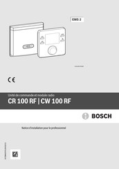Bosch CR 100 RF Notice D'installation