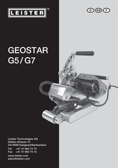 Leister GEOSTAR G5 Instructions D'utilisation