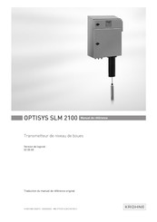 KROHNE OPTISYS SLM 2100 Manuel De Référence