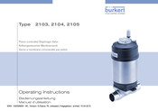 Burkert 2105 Manuel D'utilisation