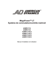 American Dynamics MegaPower LT ADMPLT32 Manuel D'installation Et D'utilisation