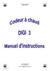 Open Date DIGI3 Manuel D'instructions