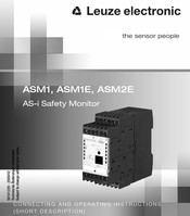 Leuze electronic ASM1/2 Mode D'emploi